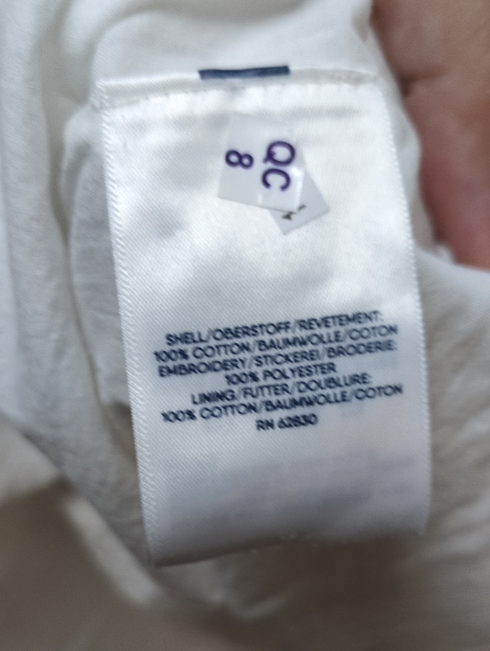 LANDS END White Eyelet Cotton Tiered Tank Dress Size 1X - Picture 8 of 8